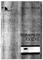 Nakamichi 700ZXE OEM Service