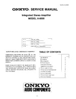 Onkyo A8500 OEM Service