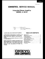 Onkyo A9310 OEM Service