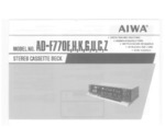 AIWA ADF770 OEM Owners