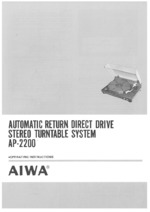 AIWA AP2200 OEM Owners