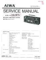 AIWA CA-W75 OEM Service