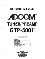 Adcom GTP-500II OEM Service