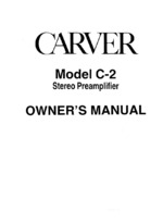 Carver C2 OEM Owners