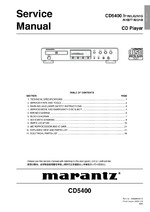 Marantz CD5400 OEM Service