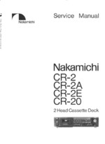 Nakamichi CR2 OEM Service