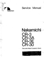 Nakamichi CR30 OEM Service