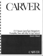 Carver CT17 OEM Owners