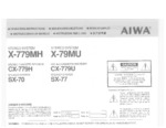 AIWA X779MH OEM Owners