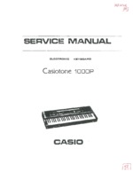 CASIO CT1000P OEM Service