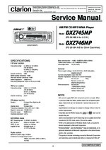 Clarion DXZ746MP OEM Service