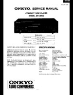 Onkyo DX-3800 OEM Service