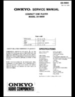 Onkyo DX-6800 OEM Service