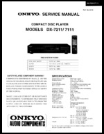 Onkyo DX-7111 OEM Service