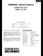 Onkyo DX-788F OEM Service