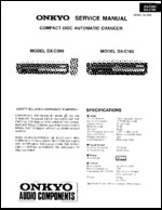 Onkyo DX-C100 OEM Service