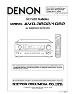 Denon AVR-3802 OEM Service