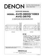 Denon AVR-3803 OEM Service