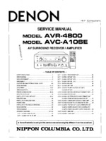 DENON AVC-A10SE OEM Service