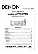 Denon AVR2700 OEM Service