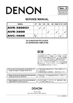 Denon AVC-3808 OEM Service