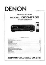 DENON DCD2700 OEM Service