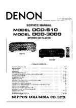 DENON DCDS10 OEM Service