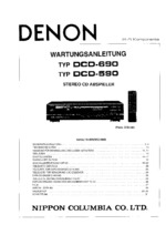 DENON DCD590 OEM Service