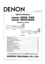 DENON DCD735 OEM Service