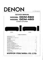 DENON DCM460 OEM Service