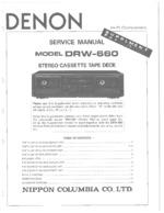 DENON DRW660 OEM Service