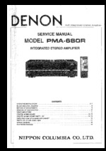 DENON PMA680R OEM Service