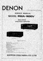 DENON PMA900V OEM Service