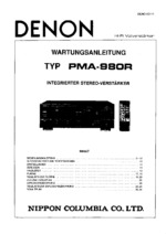 DENON PMA980R OEM Service