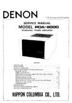 DENON POA8000 OEM Service