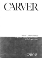 Carver H9AV OEM Owners