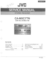 JVC DXMXC7TN OEM Service