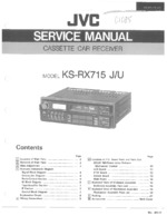 JVC KSRX715 OEM Service