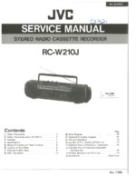 JVC RCW210 OEM Service