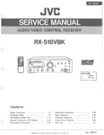JVC RX518VBK OEM Service