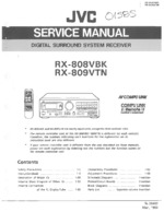 JVC RX809VTN OEM Service