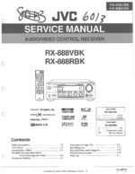 JVC RX888VBK OEM Service
