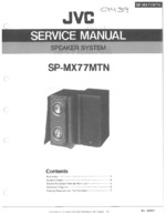 JVC SP-MX77MTN OEM Service