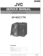 JVC SP-MXC7TN OEM Service