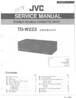 JVC TDW222 OEM Service
