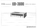 KENWOOD KR3600L OEM Owners