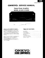 Onkyo M5200 OEM Service