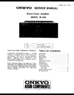 Onkyo M504 OEM Service