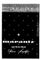 Marantz PM64 II OEM Service