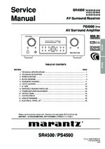 Marantz SR4500 OEM Service